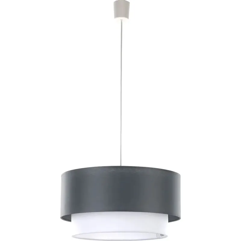 Lampadario a sospensione E27 beige 120x45x45 cm Seizoensaanbieding