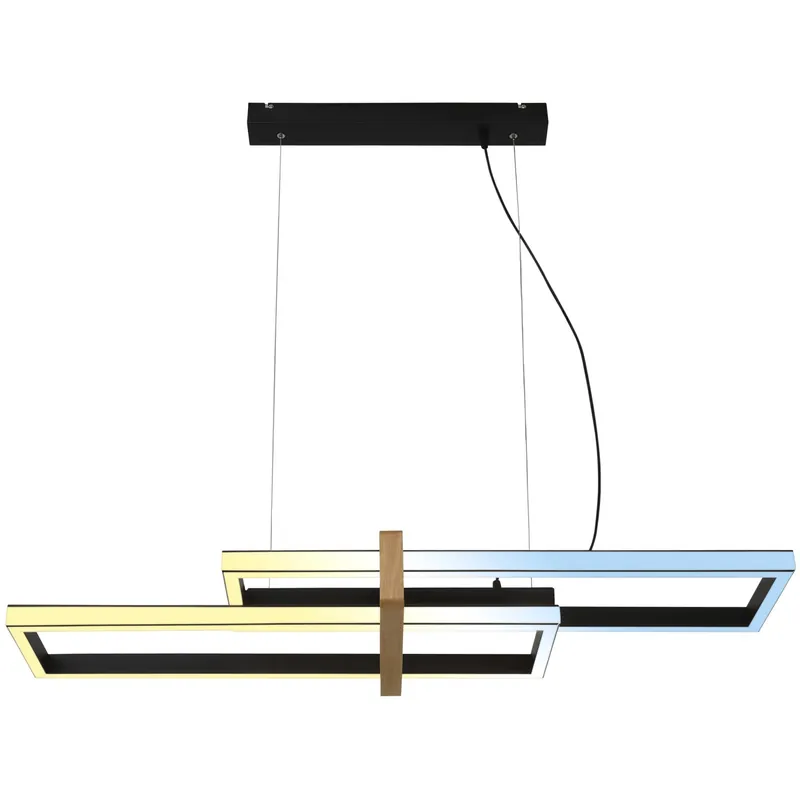 Meest Verkocht Lampadario a sospensione LED Frame Nested dimmerabile 4400 lm nero H 100x34 cm