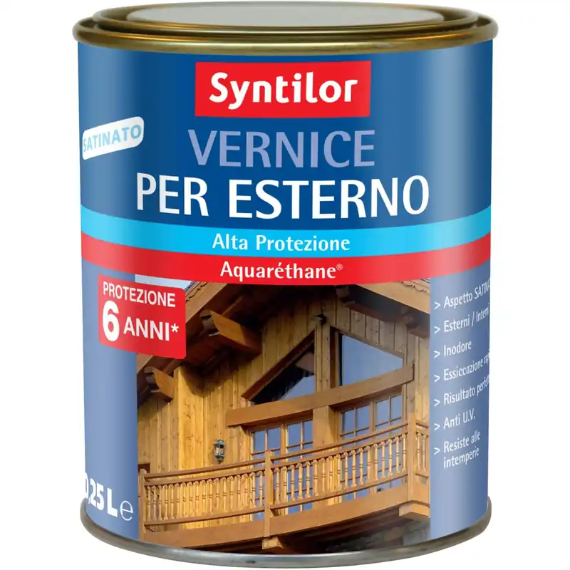 Vernice per esterno effetto satinato noce scuro 250 ml Laatste Versie