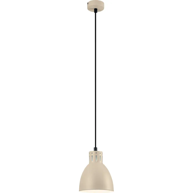 Shop Nu OBI sospensione in metallo colore tortora diametro 15 cm
