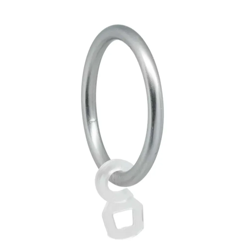 Anello Ø 3,2 cm per bastoni tende scorrimento Ø 2 cm argento 8 pz Bestseller