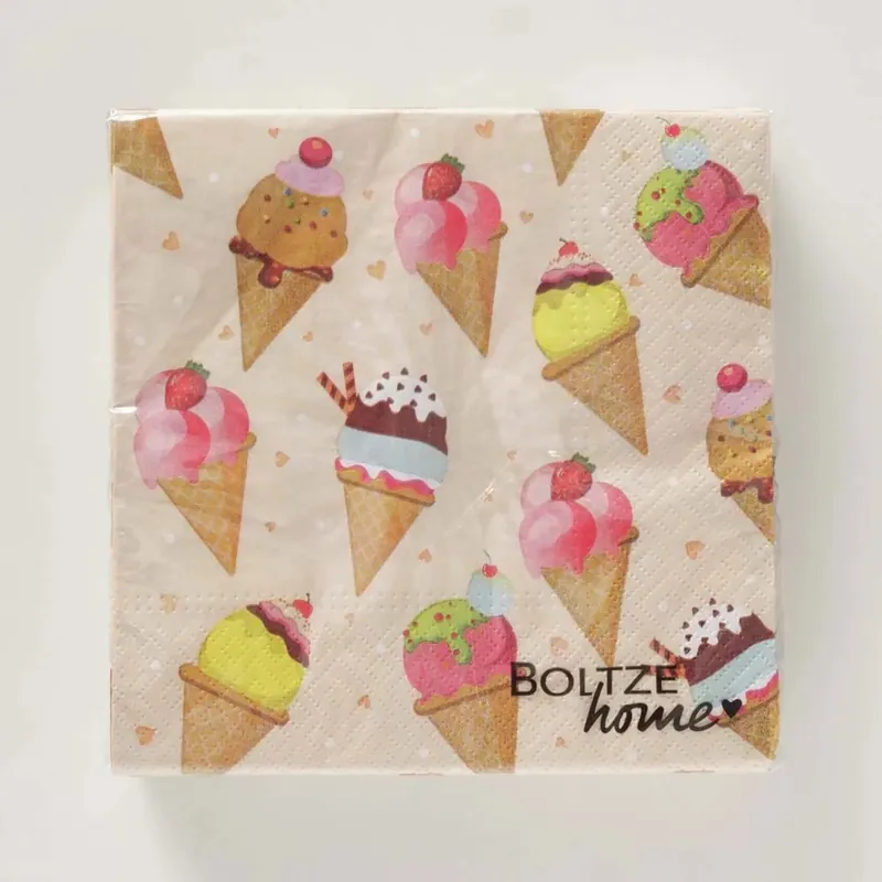 Tovaglioli Icecream 20 pz Seizoensaanbieding