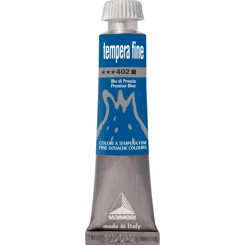 Colore tempera fine blu di prussia 20 ml Gecertificeerd