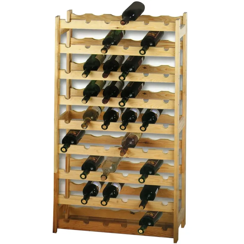 Cantinetta in legno da 54 bottiglie 63x27x120 cm Seizoensaanbieding