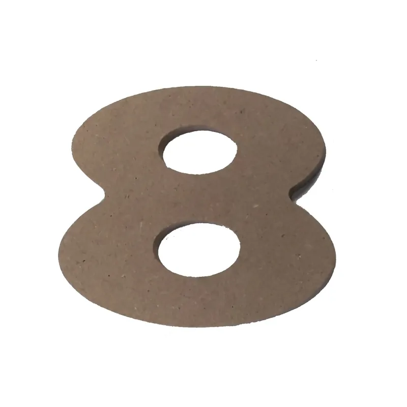 Numero 8 h12 cm in MDF Korting