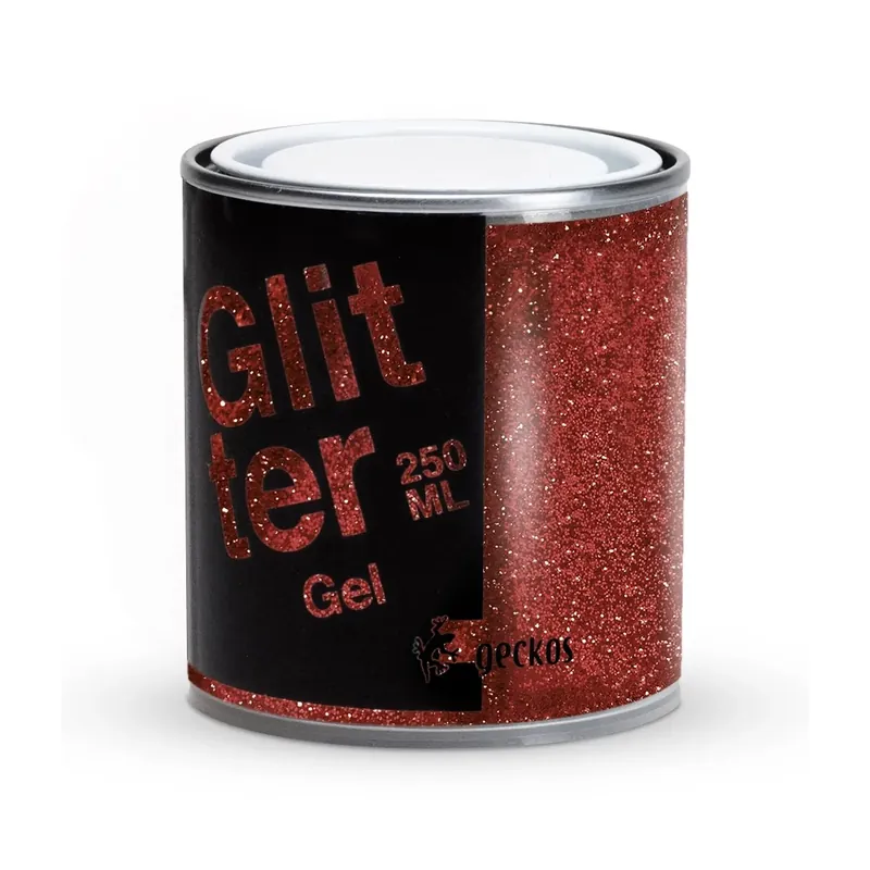 Glitter in gel Rosso 250 ml Exclusieve Aanbieding