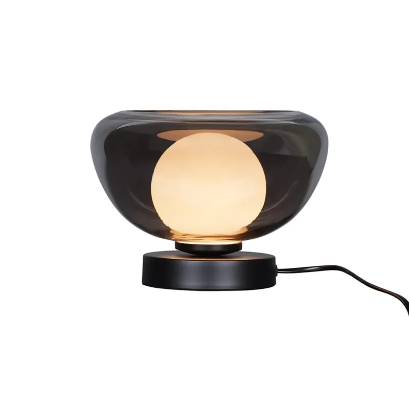 Lampada da tavolo Marina Ø 24 cm fumè Hete Deal