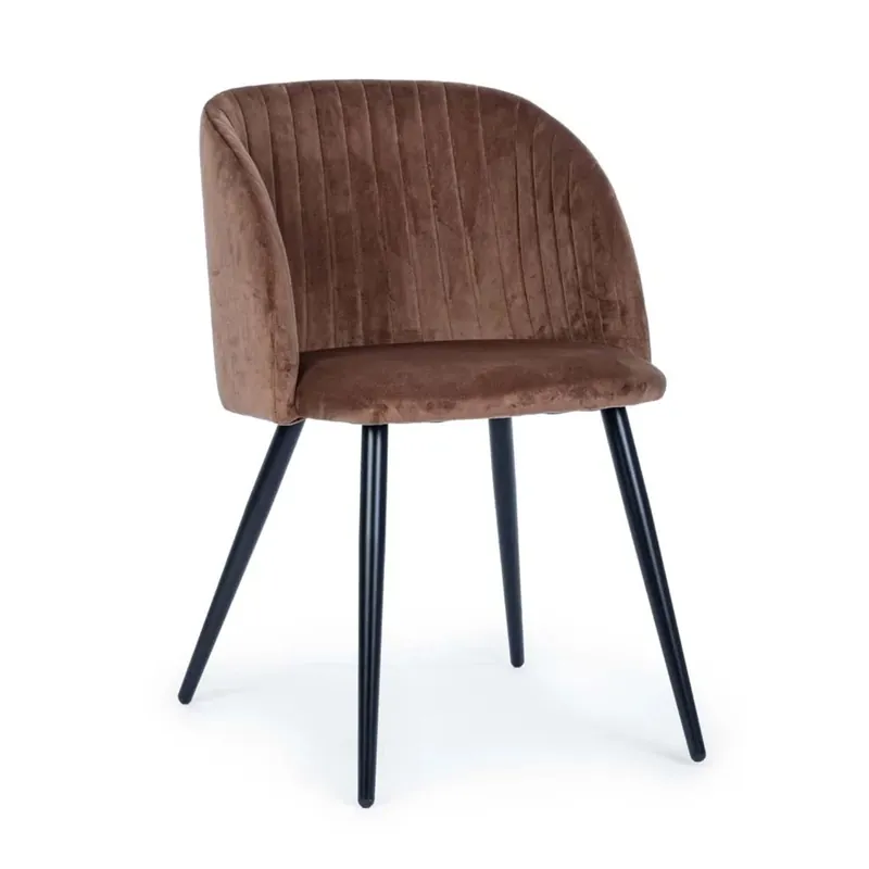 Sedia Queen velvet ruggine Hoge Kwaliteit
