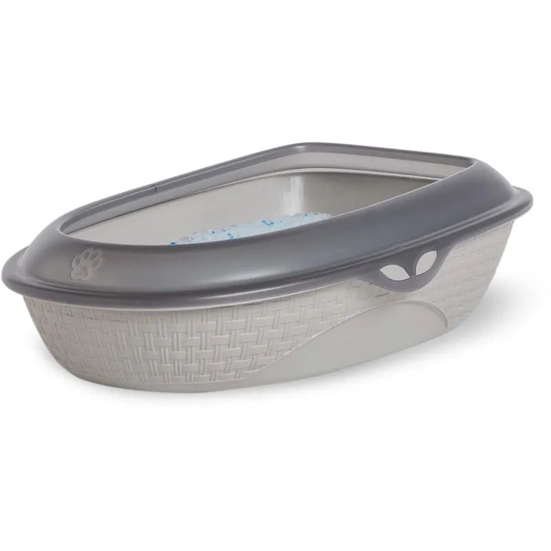 Bestseller Lettiera gatti aperta con sacco para schizzi Sabbia 60x40x18 cm