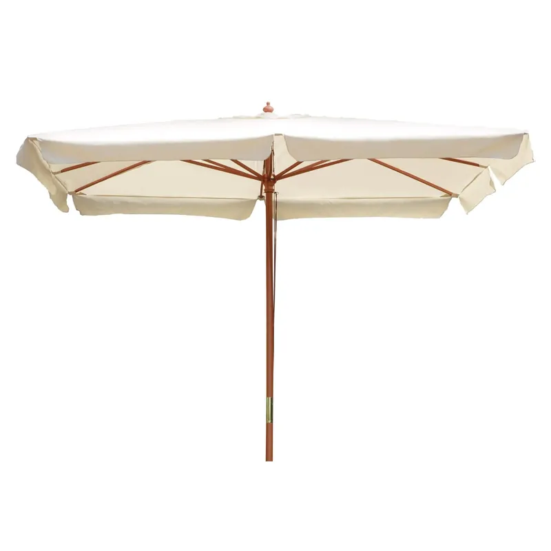 Ombrellone da giardino a palo centrale 1003 300x300 H 271 cm ecrù Direct Verzonden