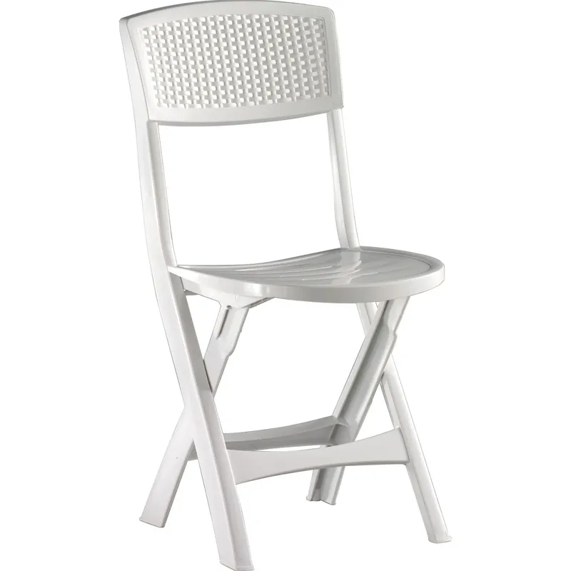 Sedia pieghevole in resina bianca Mistral Bestseller