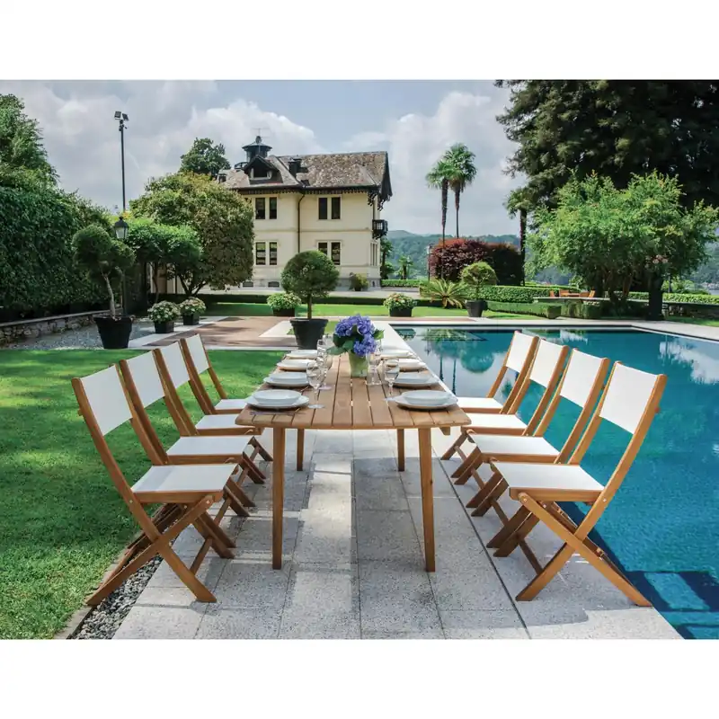 Tavolo allungabile da giardino in acacia 180/240x90 cm Bestel Nu