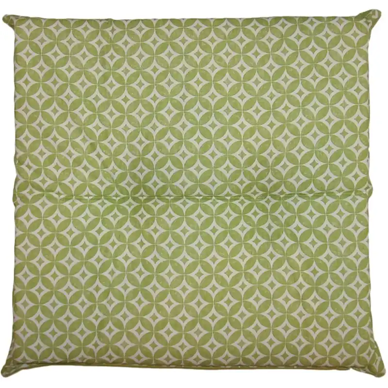 Cuscino seduta FLOCK cotone verde 40 cm x 40 cm x 7 cm Betaalbaar