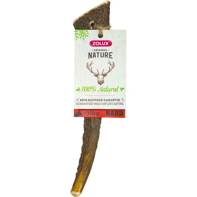 Snack per cani Corna di cervo intera 100% origine naturale Betrouwbaar