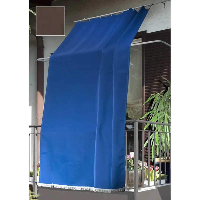 Tenda da sole a caduta verticale con anelli 145x300 cm marrone Hoge Kwaliteit