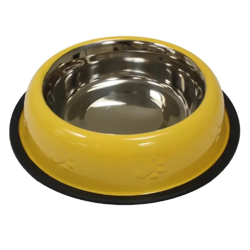 Alleen Vandaag Ciotola cani multiuso in acciaio inossidabile giallo 710 ml