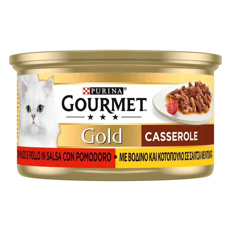Korting Cibo Umido per gatti Purina Gourmet Manzo e Pollo con Pomodoro 85 g