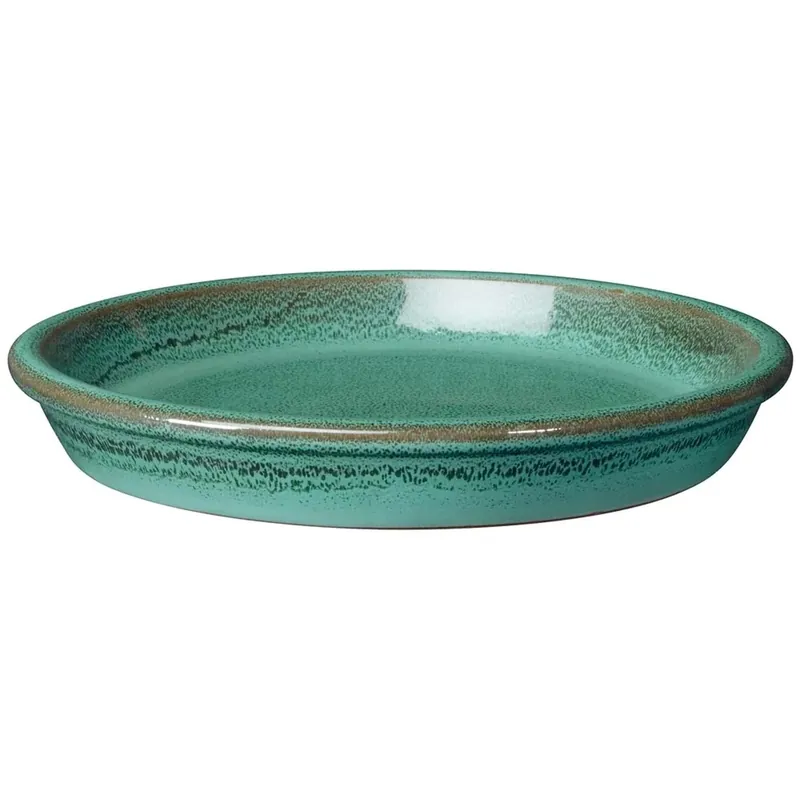 Sottovaso in terracotta smaltata Hossegor Deroma Ø 16 cm Fabrieksprijs