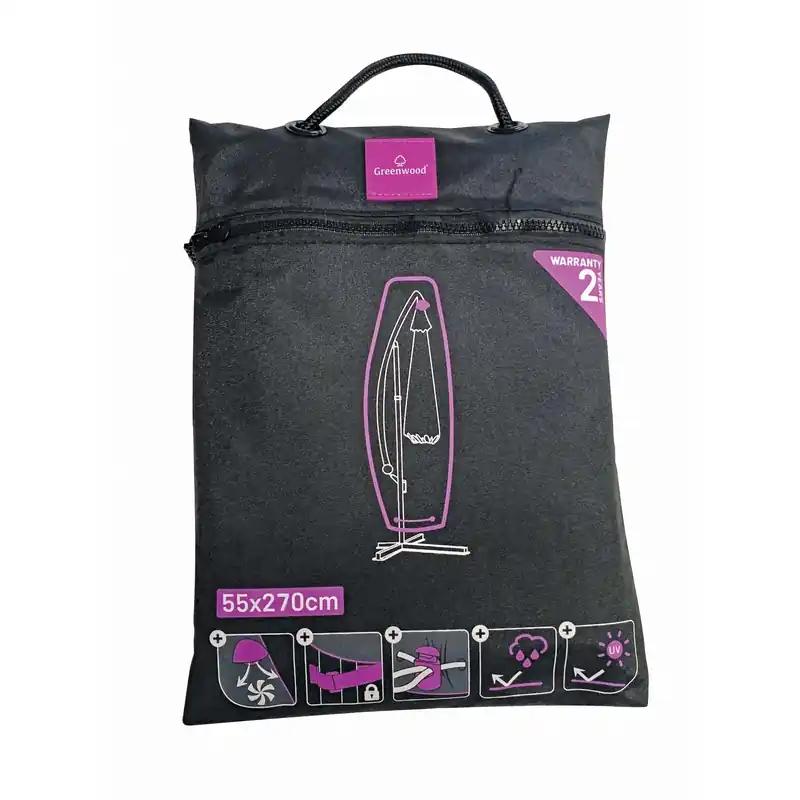 Superprijs Custodia per ombrellone da giardino 270x55x2 cm