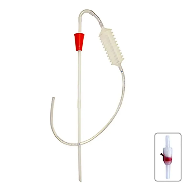 Travasatore a polmone compatto con rubinetto a pulsante 45-95 cm Gratis Retour