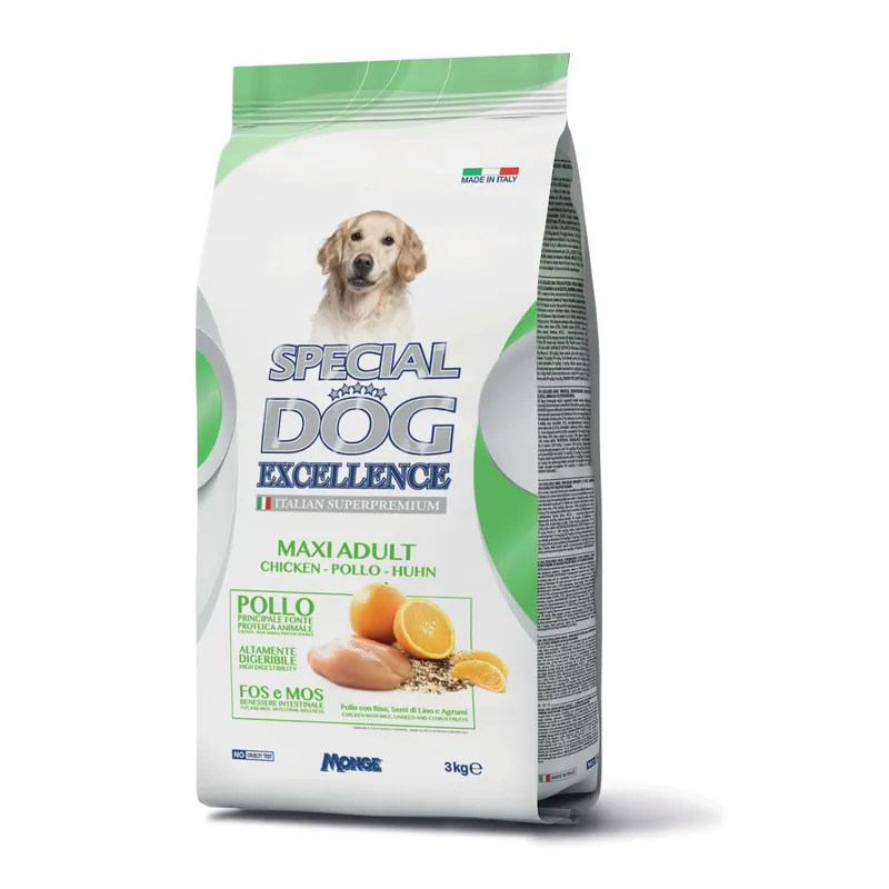 Crocchette per cani Special Monge Dog Excellence Adult Maxi al pollo 3 kg Laatste Kans