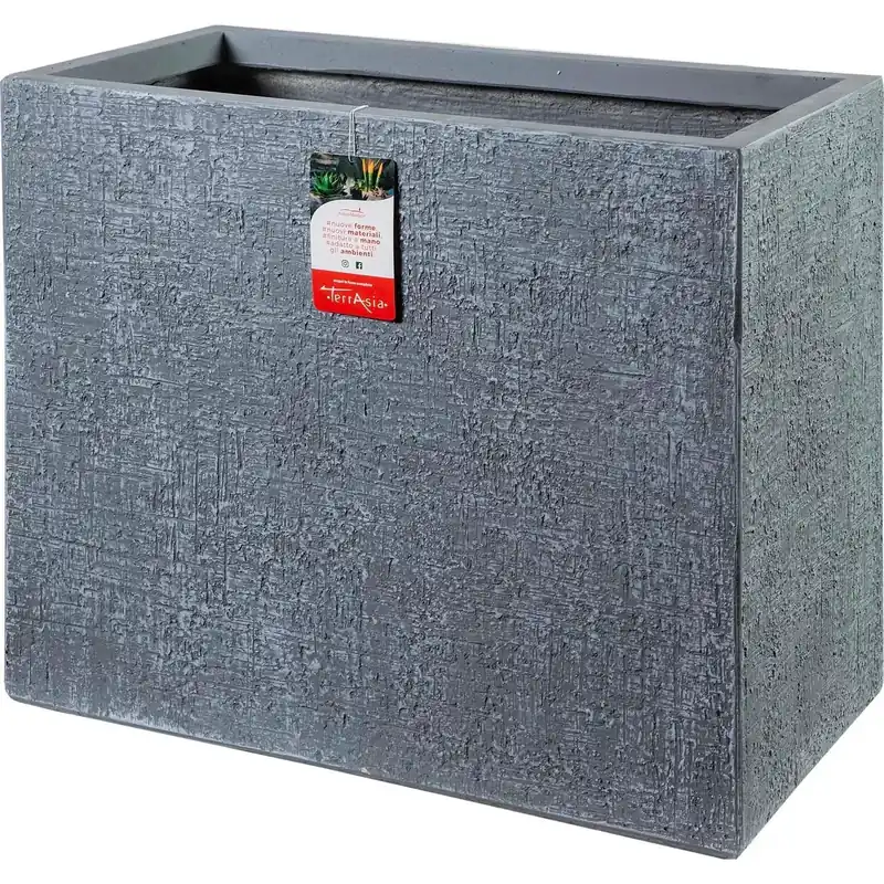 Express Levering Fioriera da esterno Betulla Rustic fibra argilla ardesia L 60 x H 50 x P 30 cm