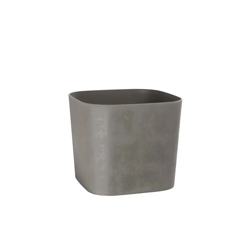 Vaso per piante quadro Swingmood 30 cm beige scuro plastica riciclata Snelle Levering
