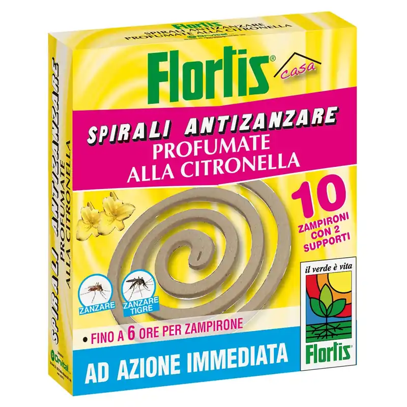 Antizanzare spirali profumate Flortis 10 pz Op = Op