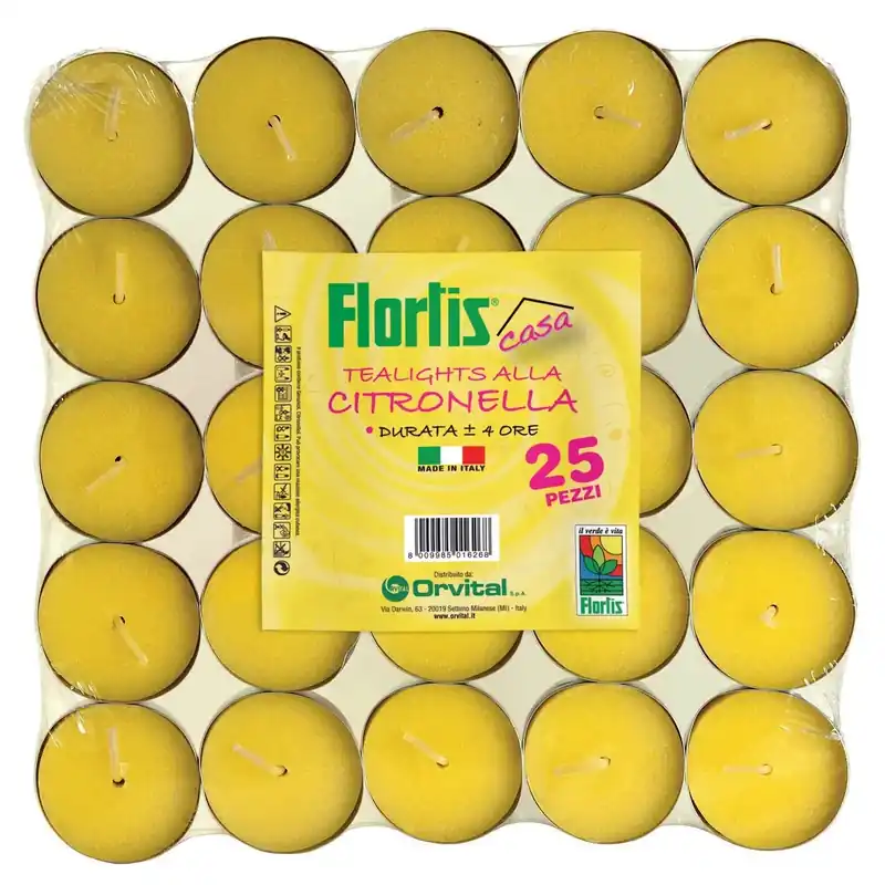Antizanzare tealights alla citronella 25 pz Tijdelijk Beschikbaar