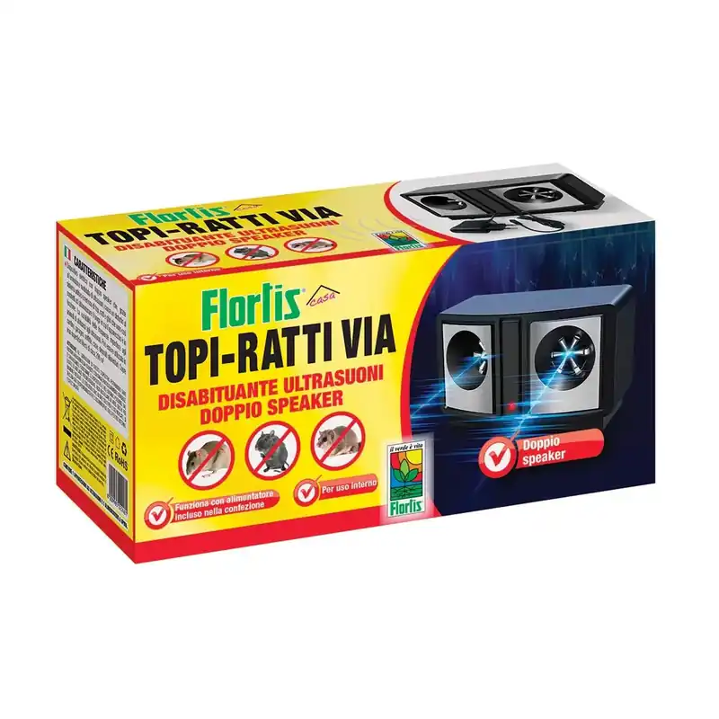 Direct Beschikbaar Flortis Topi-Ratti Via ultrasuoni con doppio speaker