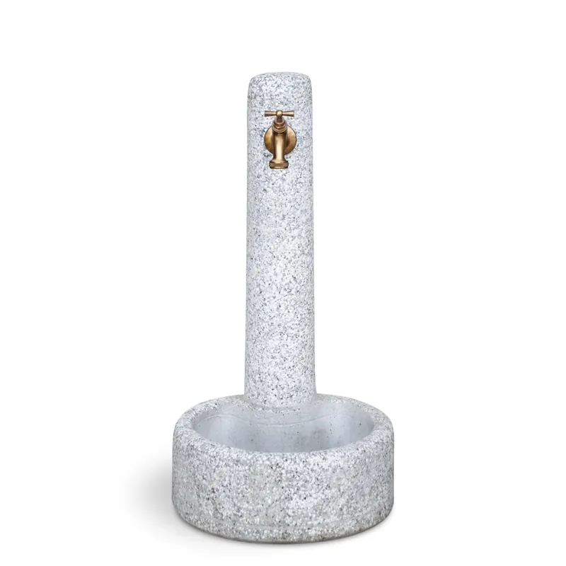 Bestel Nu Fontana da giardino Mini To in cemento grigio chiaro H 65,5 cm