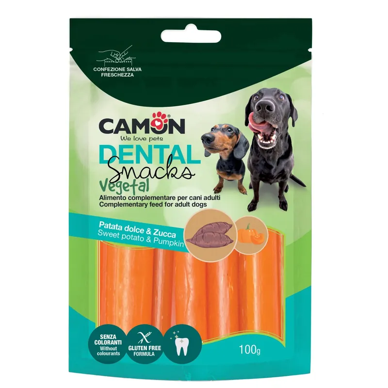 Snack vegetali Camon con patata dolce e zucca 100 g Premium