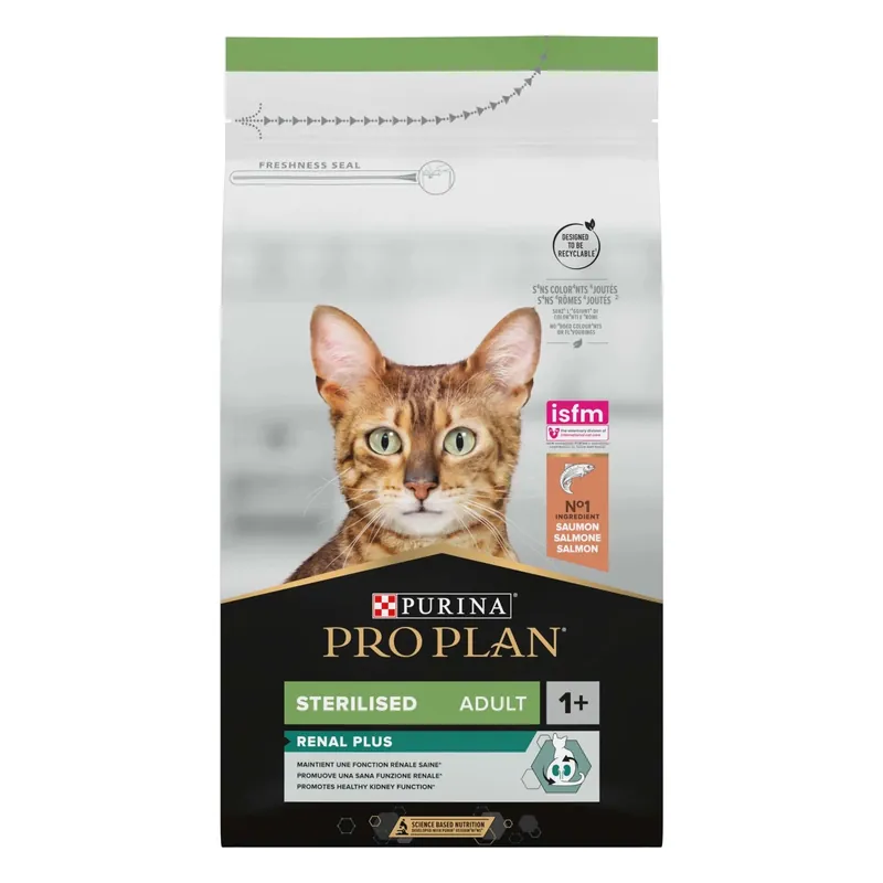 Cibo secco per gatti Purina ProPlan Sterilized Renal al salmone 1,5 kg Direct Verzonden