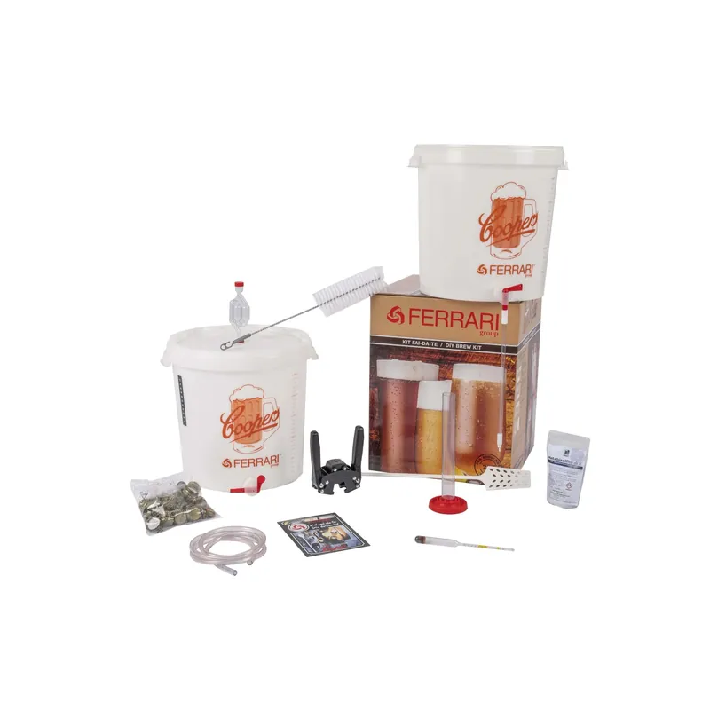 Kit fermentazione birra Coopers lux con capsulatrice 2 leve Beperkte Voorraad