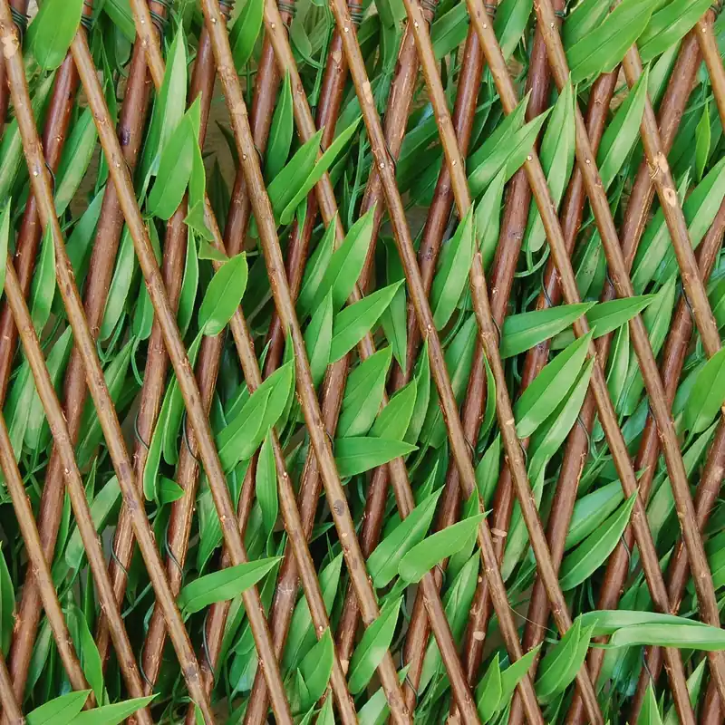 Siepe artificiale Bamboo 3D in polietilene H 1 m x L 2 m verde Rechtstreeks Van De Fabrikant