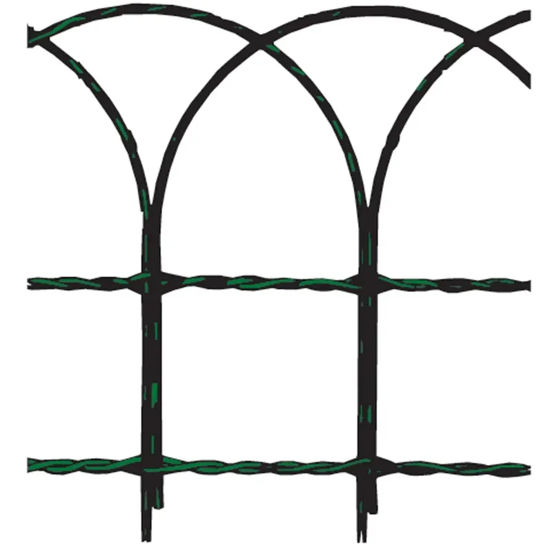 Rete ornamentale in plastica zincata 10x0,6 m verde Gratis Retour