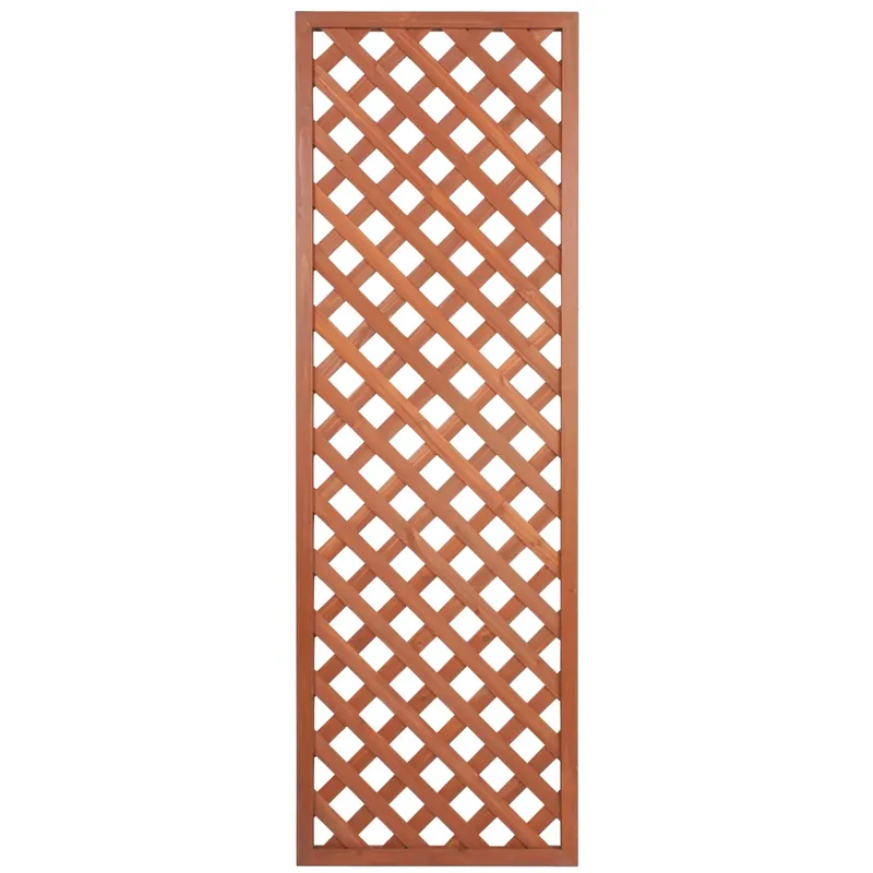 Traliccio fisso con cornice 1,8 m x 0,6 m ciliegio Hete Deal