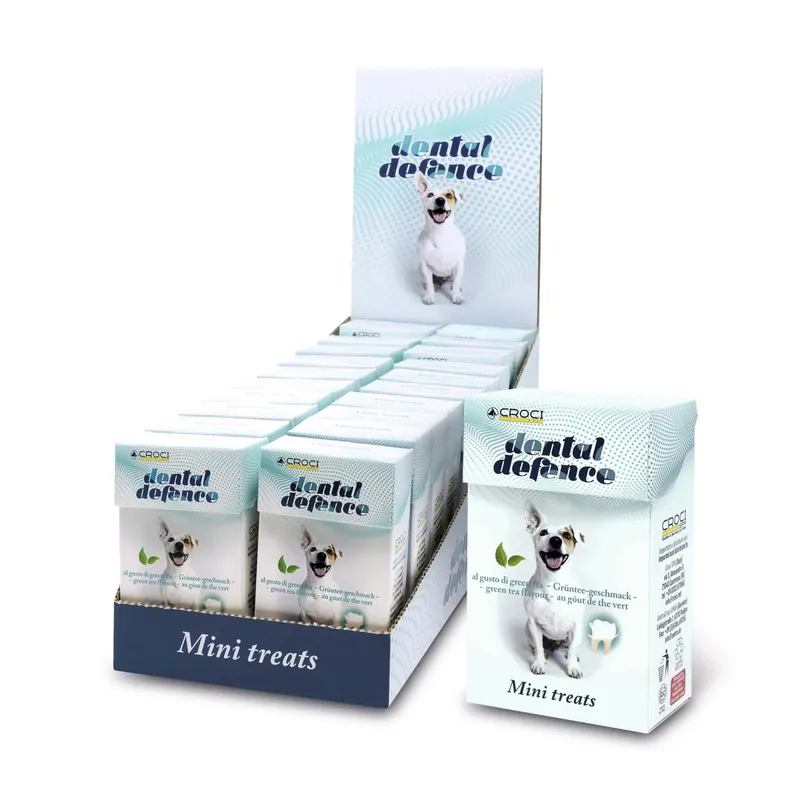 Snack per igiene orale cane Dental Defence Treat Green Tea Direct Beschikbaar