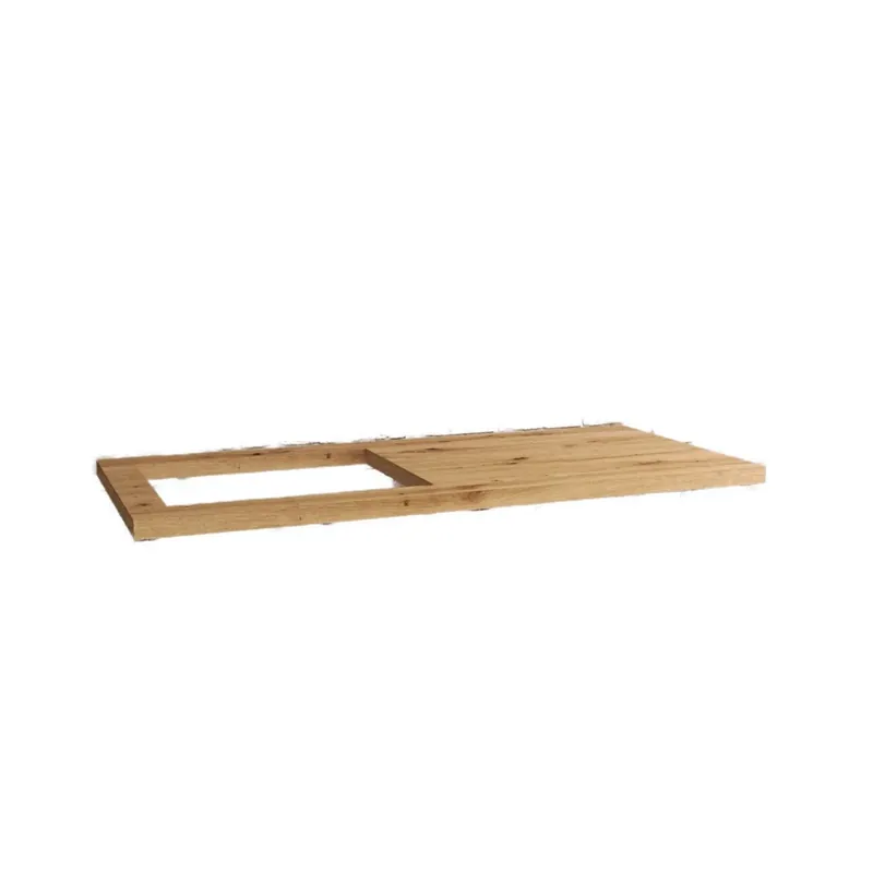 Speciale Aanbieding Mensola in legno con foro per lavabo 139x63x3,9 cm
