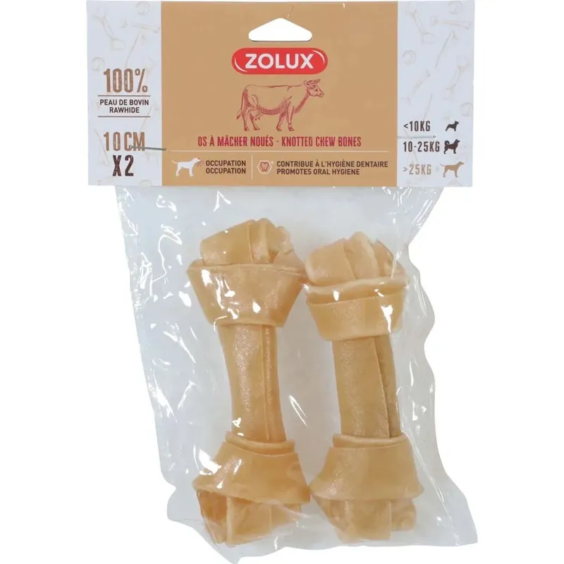 Gratis Retour Osso per cani 100% pelle bovina 2 pz