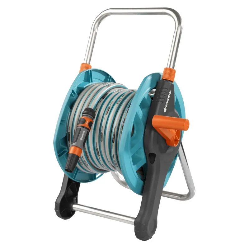 Avvolgitubo accessoriato portatile Gardena con tubo 20 m lancia e raccordi Laatste Versie