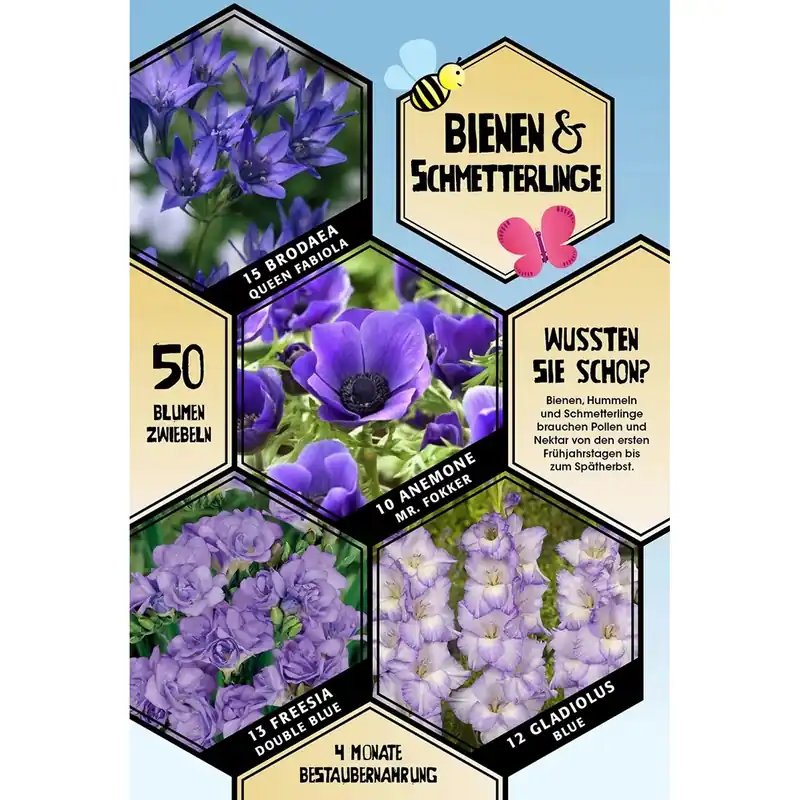 Bees & Butterflies "Blue Collection" Gratis Retour