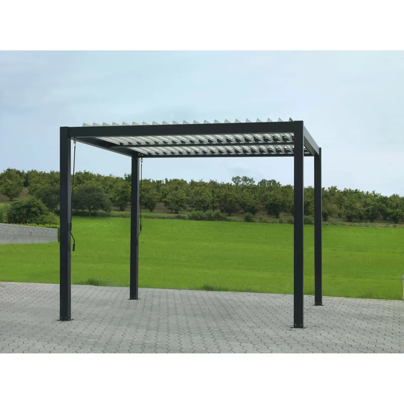 Lage Kosten Pergola bioclimatica in alluminio Tennessee 300x300 cm antracite