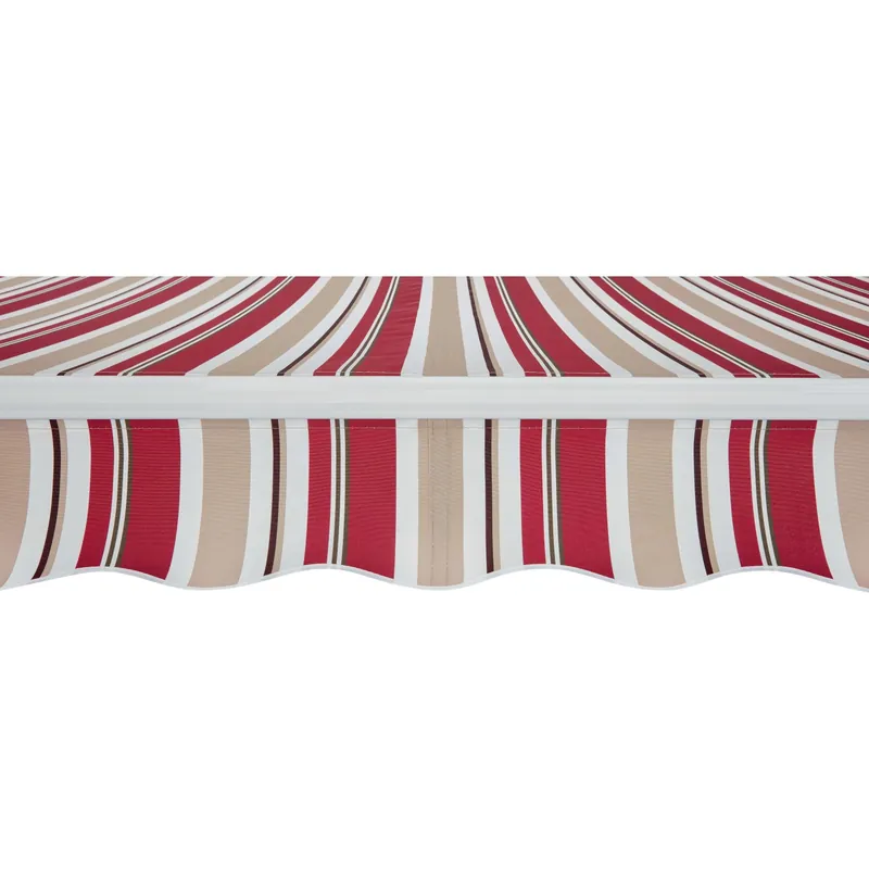 Tenda da sole a braccio reclinabile 395x250 cm beige/bordeaux Populair