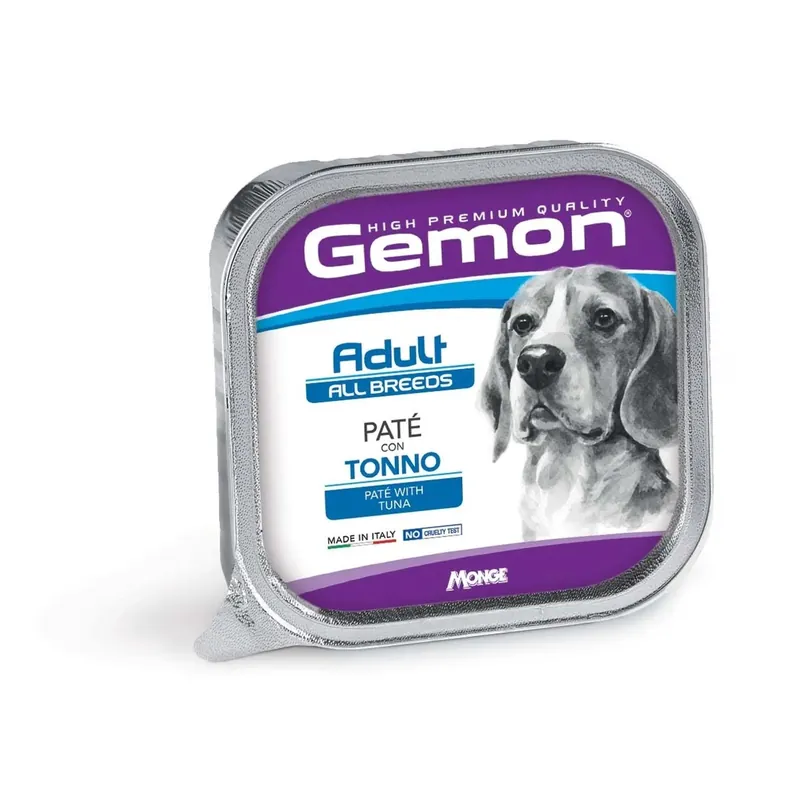 Fabrieksprijs Cibo umido per cani Monge Gemon tonno adult paté 150 g