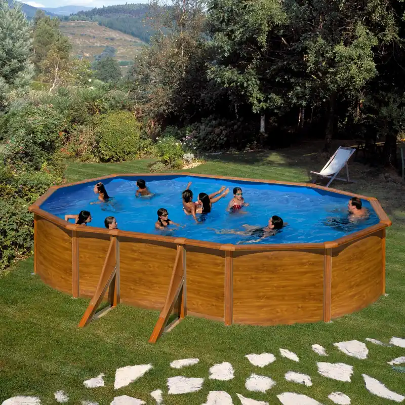 Piscina ovale 610x375x120 cm con filtro a sabbia Koopje