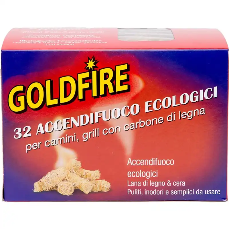 Accendifuoco ecologico Goldfire 32 riccioli Exclusieve Aanbieding