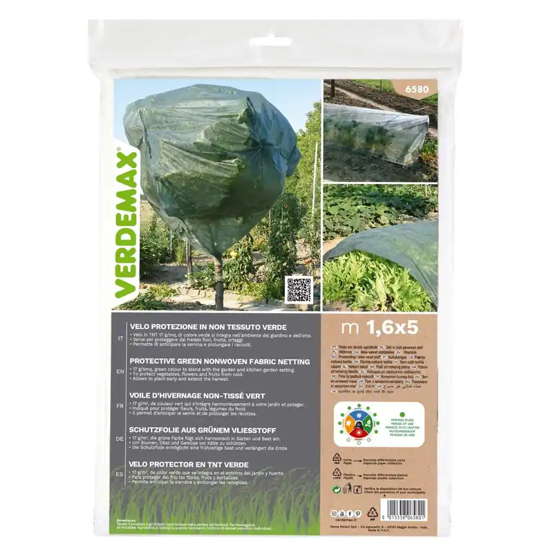 Velo protezione TNT 17 gr/m² verde 1,6 x 5 mt Rechtstreeks Van De Fabrikant