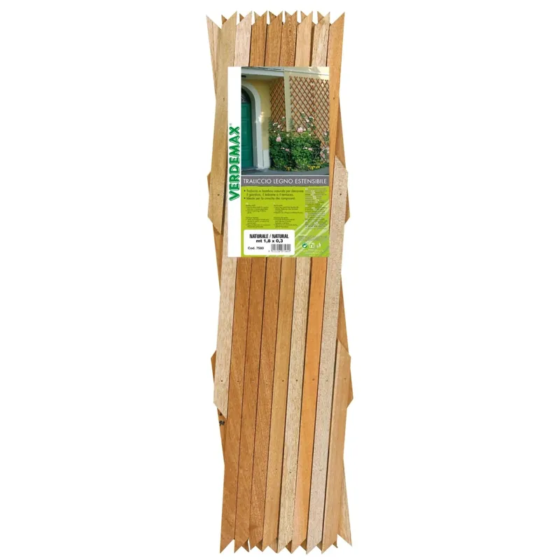 Betaalbaar Traliccio estensibile in legno 1,8x0,9 m naturale