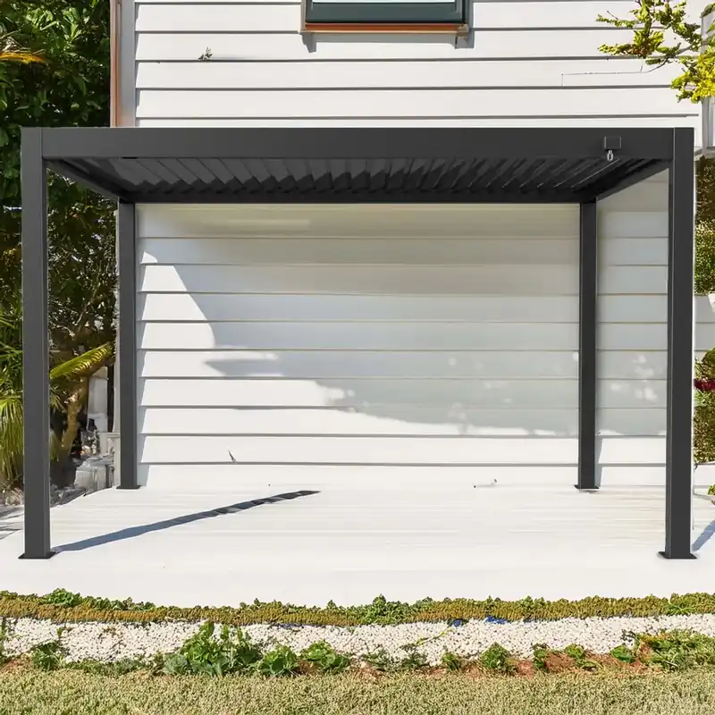 Lage Kosten Pergola bioclimatica in alluminio Atena120 295x392xH250 cm antracite